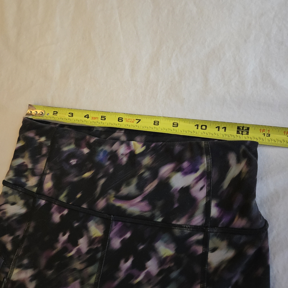 Athleta Small Tall Inseam Rainier High Rise Leggings Lyra Garden Black Purple - Picture 8 of 16